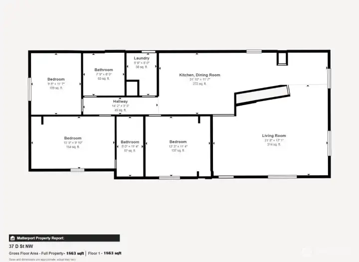 Rental home floor plan