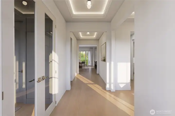 Rendering of entrance into the home.