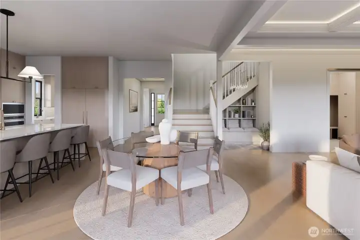 Great room space rendering