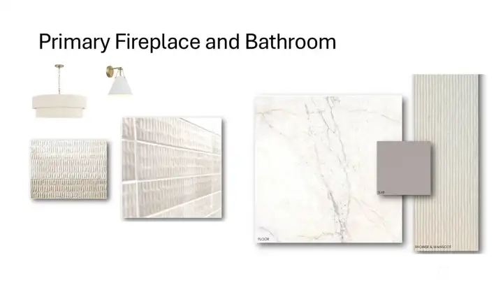 Primary bathroom finishes.