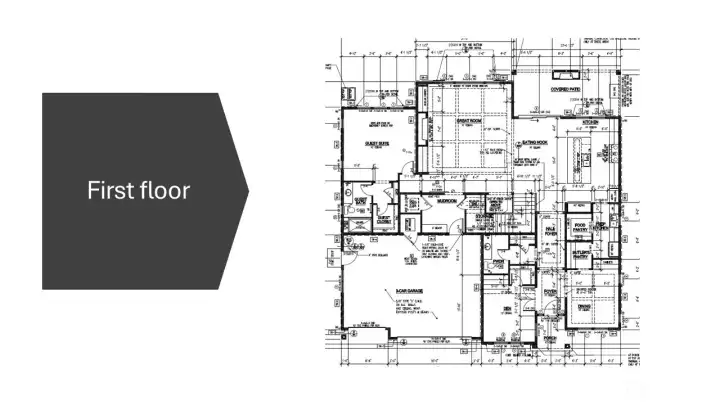 First floor plans.