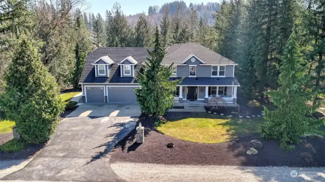 Expanded driveway and 3-car garage that gives ample parking space.