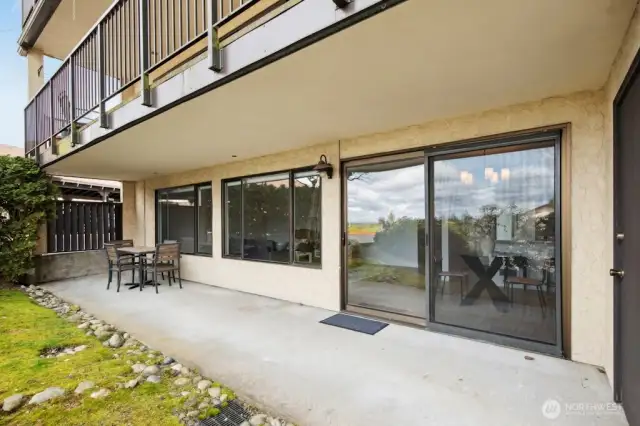 Enjoy the mountain and territorial views from the large patio