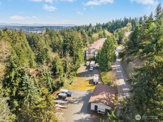 RV, boat storage and car repair shop