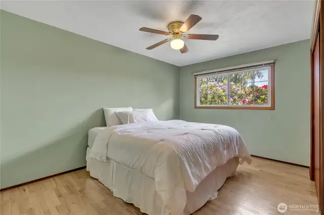 Largest bedroom with double closets