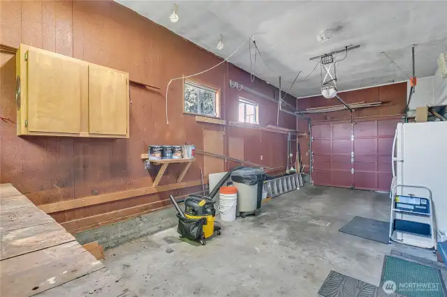 Extra Deep Garage with extra off street parking next to home.