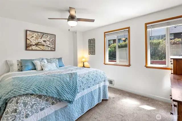 Bedroom 1 with a king size bed.