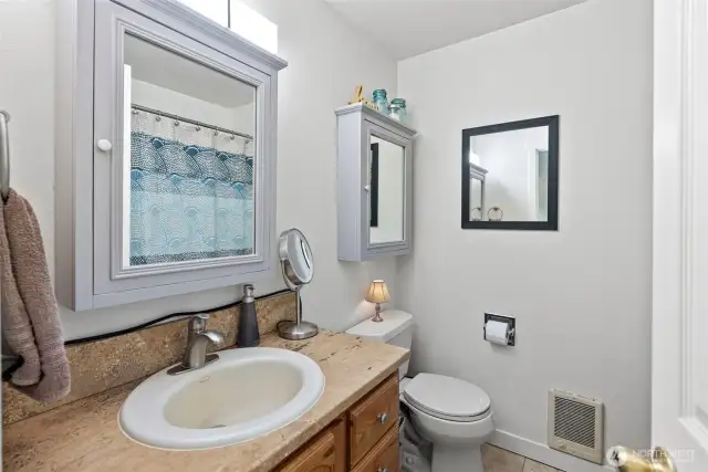 Full bathroom upstairs.