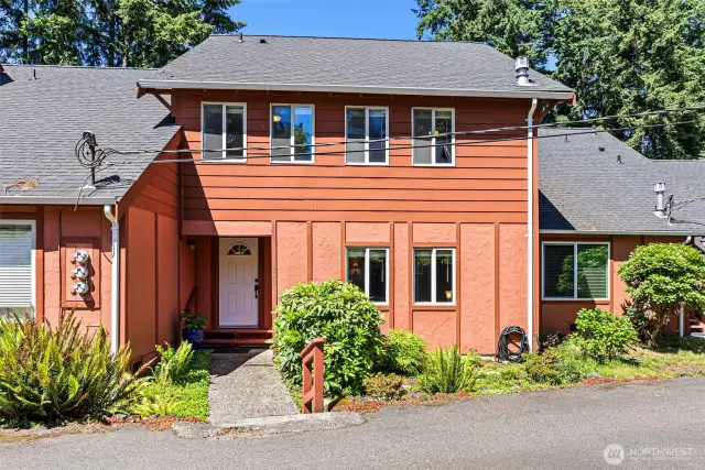 Unit D-3 is one of the largest townhomes in the community, and features 3 bedrooms, and a living room AND family room.