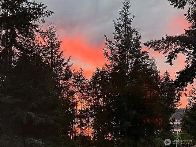 Western exposure provides stunning sunsets from the kitchen, deck, family room and 3rd bedroom.