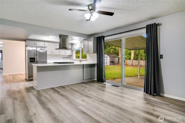 kitchen with eating space