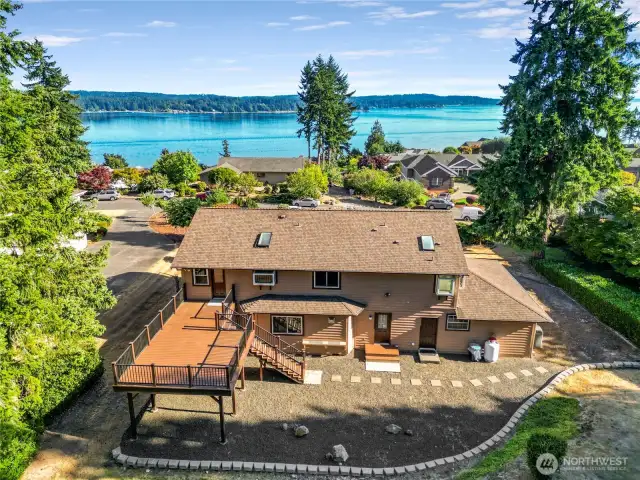 Stunning view home nestled on over .6 acres