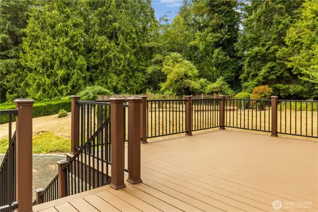 Relax in privacy after picking blueberries from your many bushes