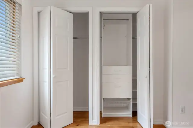 Closets with built-ins