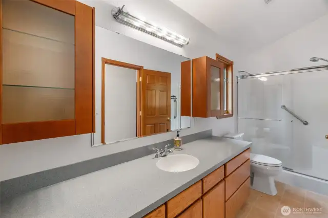 Hall bathroom.