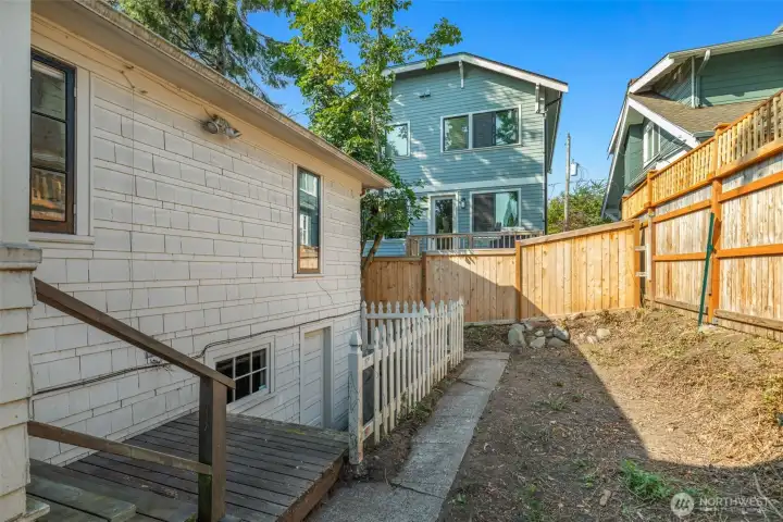 It is not hard to imagine a beautifully landscaped backyard.