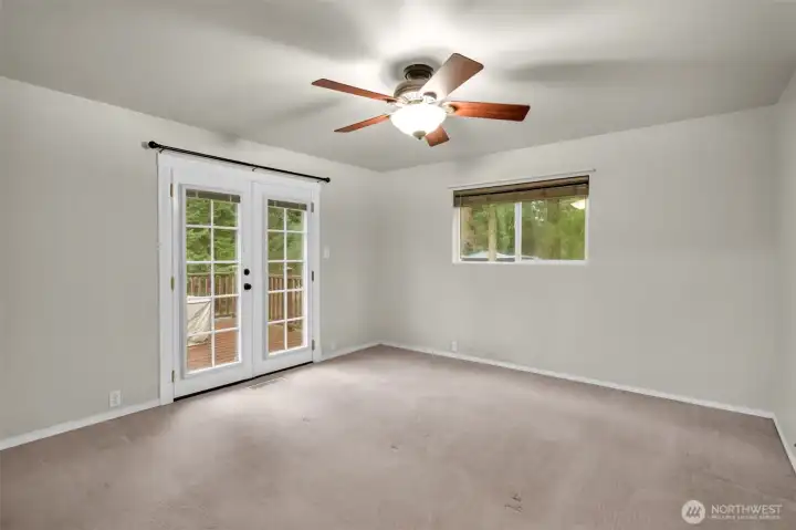 Primary bedroom on main floor
