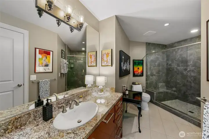 2nd bath refreshed new stone