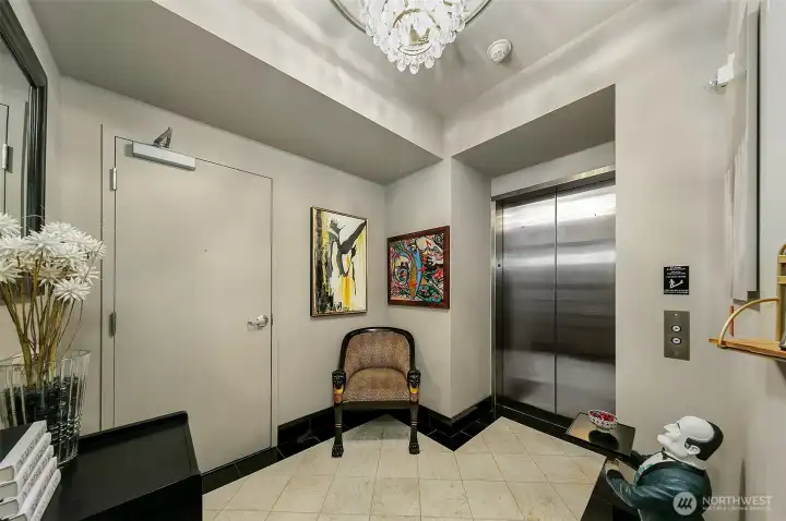 private vestibule- elevator direct to you door