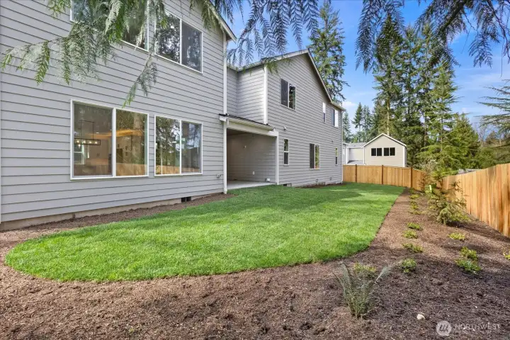 Fully Fenced Backyard