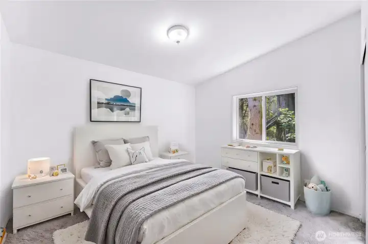 2nd bedroom virtually staged.