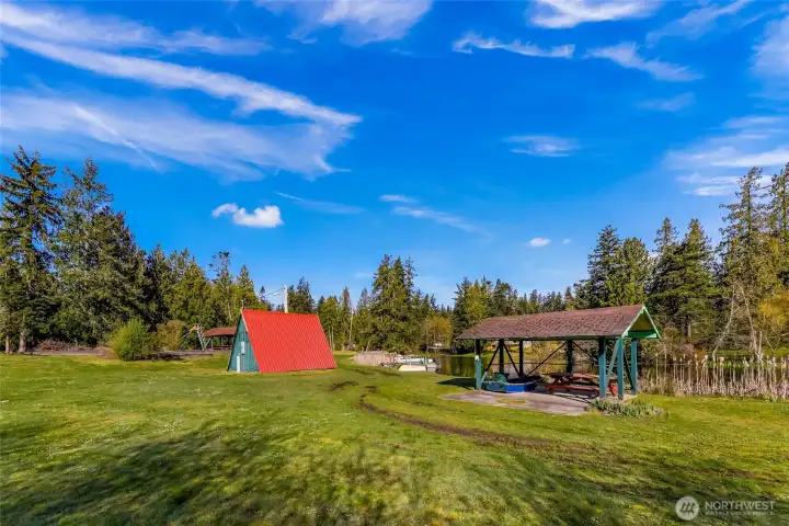 Lost Lake picnic area and playground.