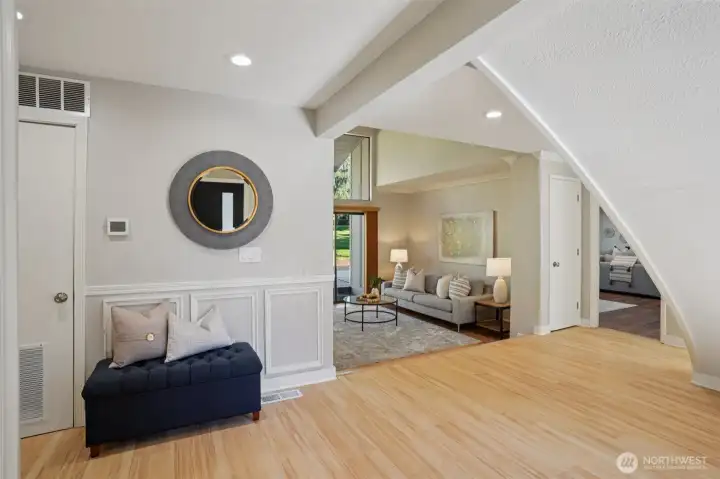 Entry leading to living room