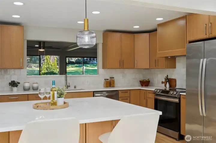 Views from kitchen island