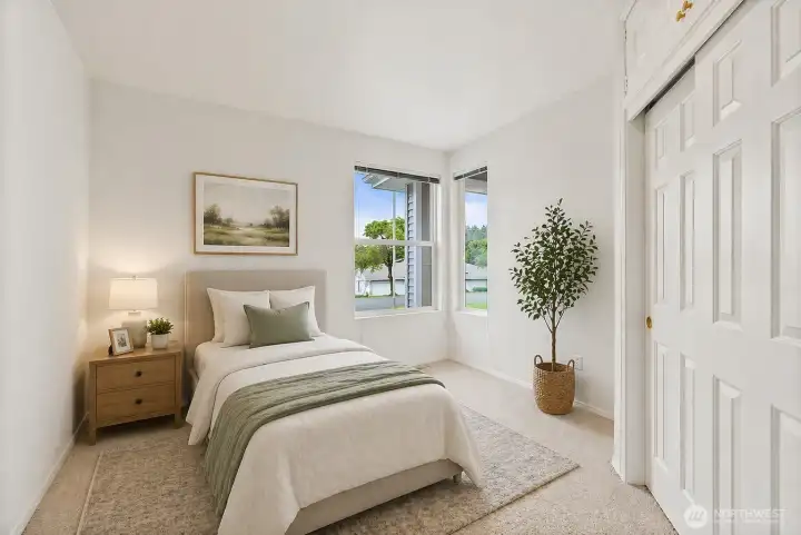 Guest Bedroom, Virtually Staged