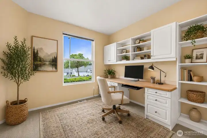Guest Bedroom/Office, Virtually Staged