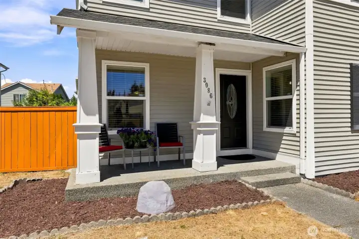 Cozy Covered Front Porch