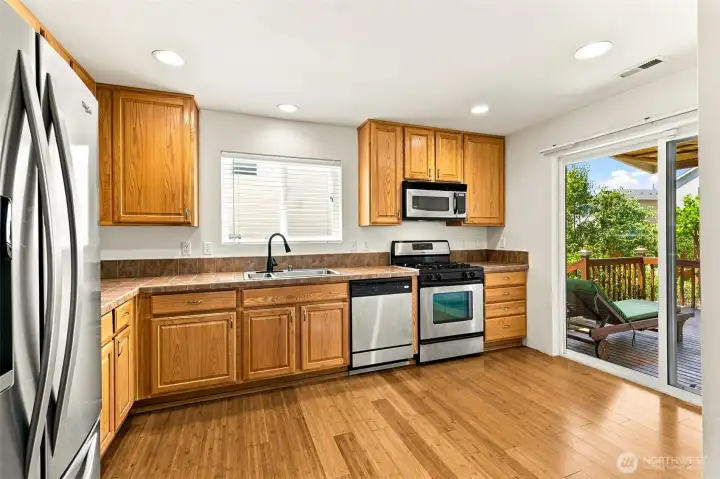 Spacious Kitchen with Gas Range