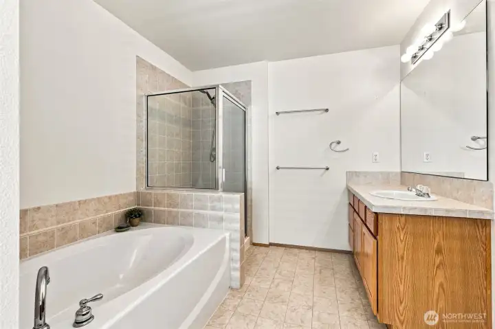 5-piece Primary Bathroom with Soaking Tub