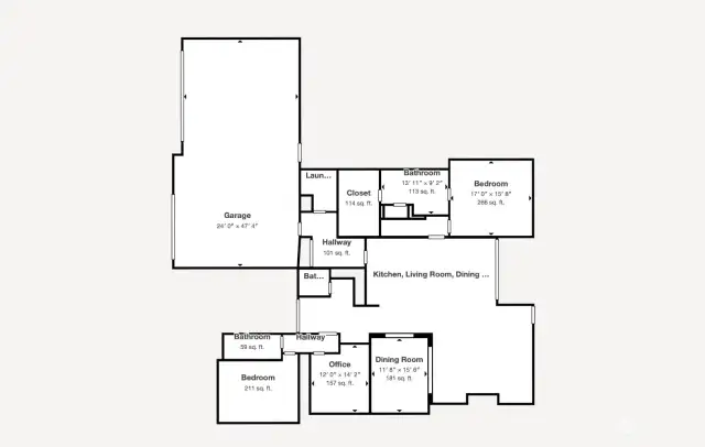 Main level floor plan