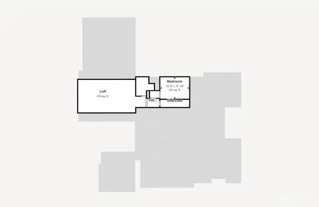 Upper level floor plan