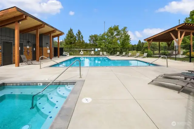 Trailside 1 has exclusive use of this beautiful pool and hot tub!