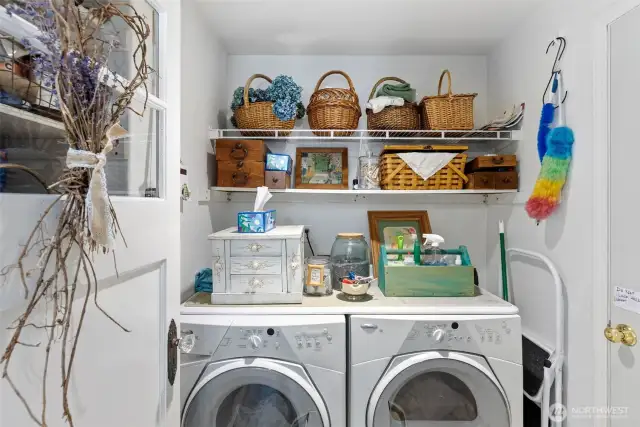 utility room off garage and pantry area