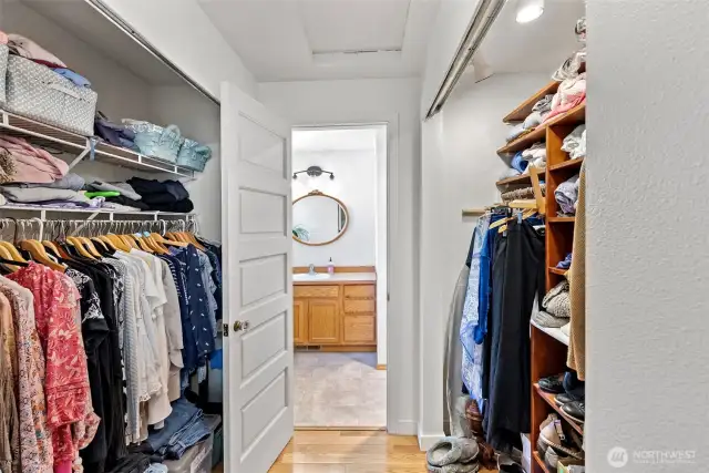 Primary closet