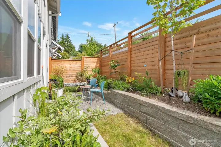 Another angle of the private yard