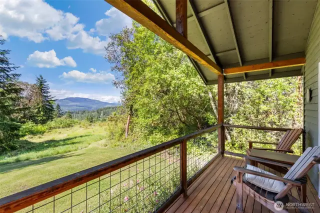View from one of two covered decks.