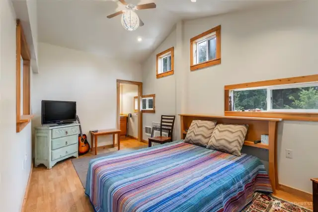 Guest room in shop.