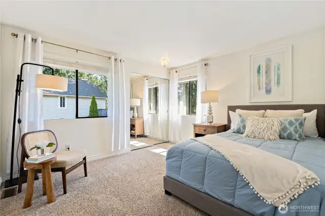 Second bedroom with large closet.