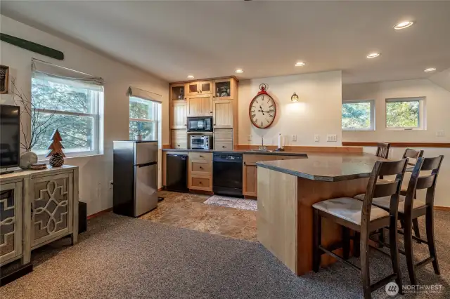 Living space above garage