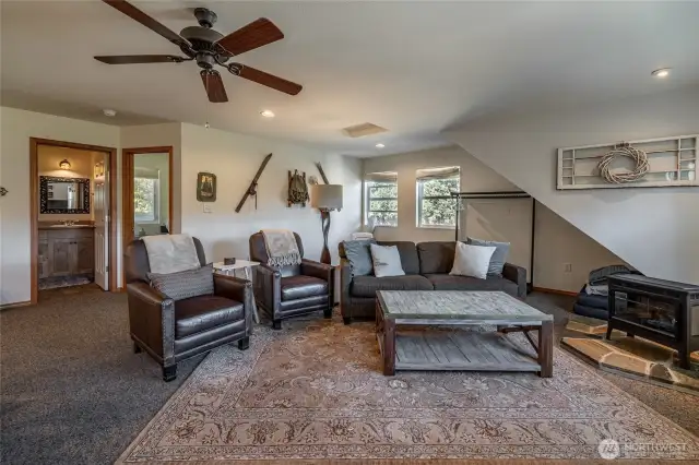 Living space above garage