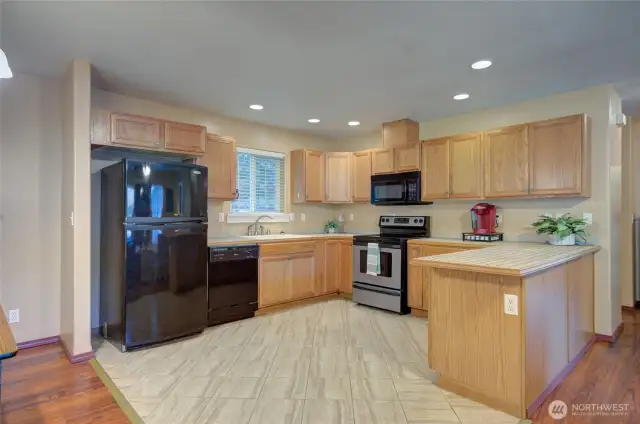 Spacious open-concept kitchen is perfect for cooking and gathering.