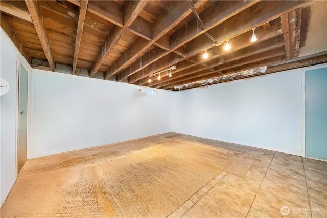 Basement virtually emptied