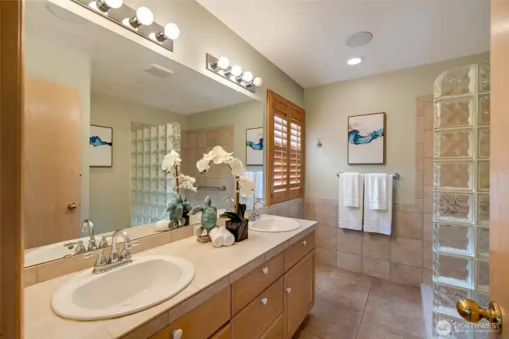 Primary bathroom.