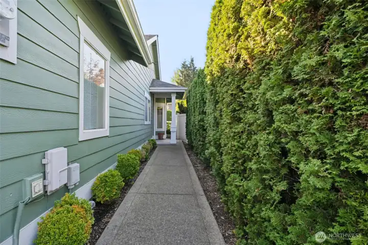 Private Walkway to Front Door.