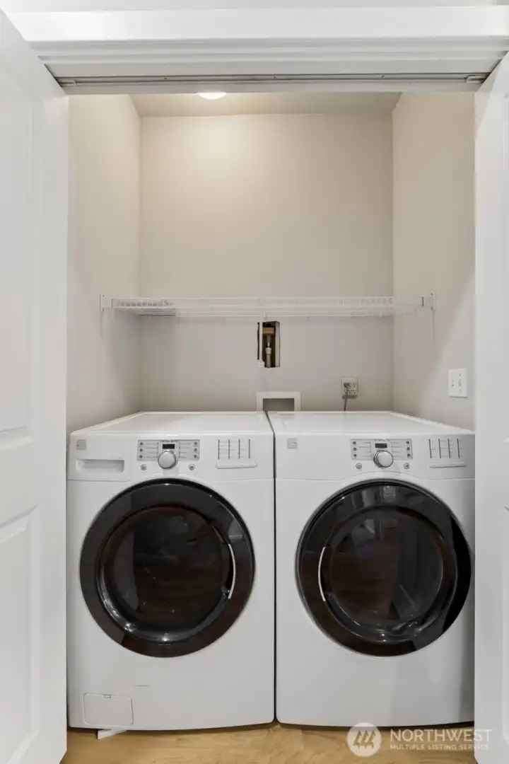 Washer and Dryer Stay.