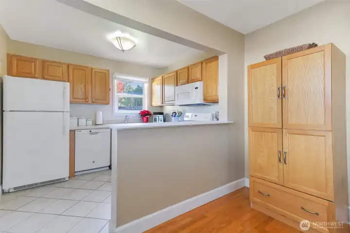 Kitchen area from dining area